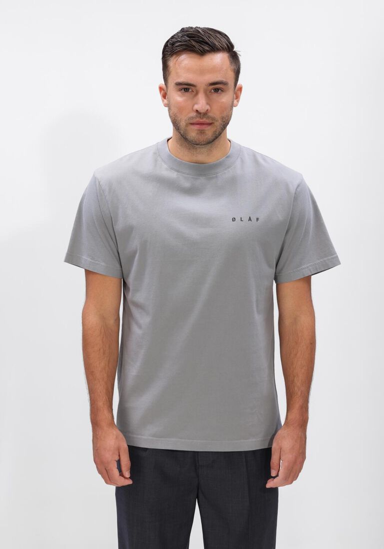 grijze olaf hussein t-shirt brushstroke face tee