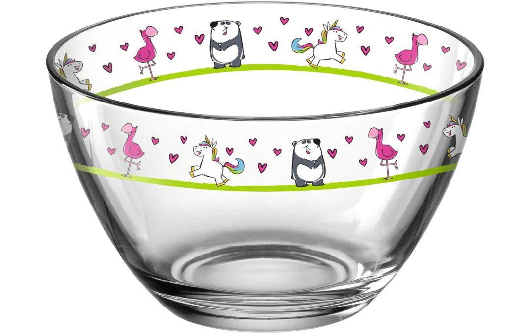 Kinderschale Bambini Flamingo/Einhorn/Panda, 6-teiligSchalen Set mit Tier Motiven