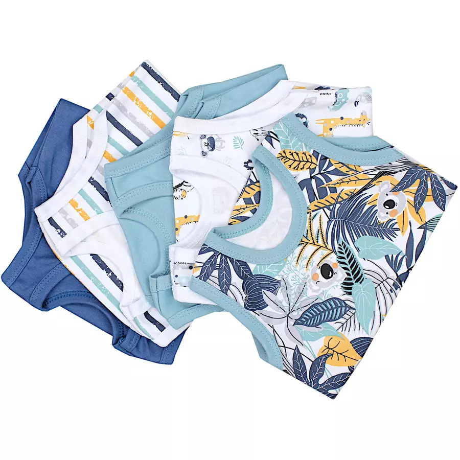 TupTam Baby Jungen Achselbody 5er Pack orange