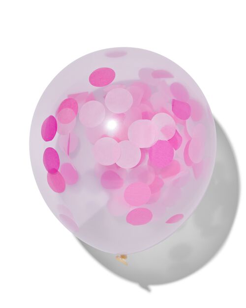 6 ballons confetti