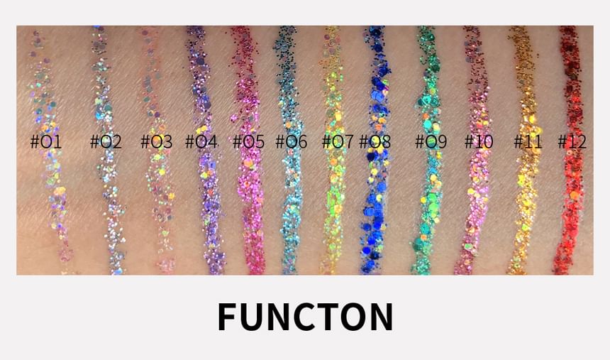 HANDAIYAN - Iridescence Glitter Liquid Eyeliner - 12 kleuren