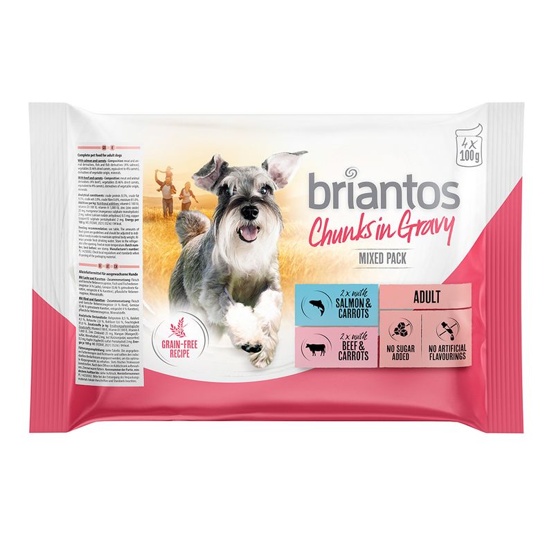 Offre d'essai Briantos 4 x 100 g pour chien ✓ pas cher