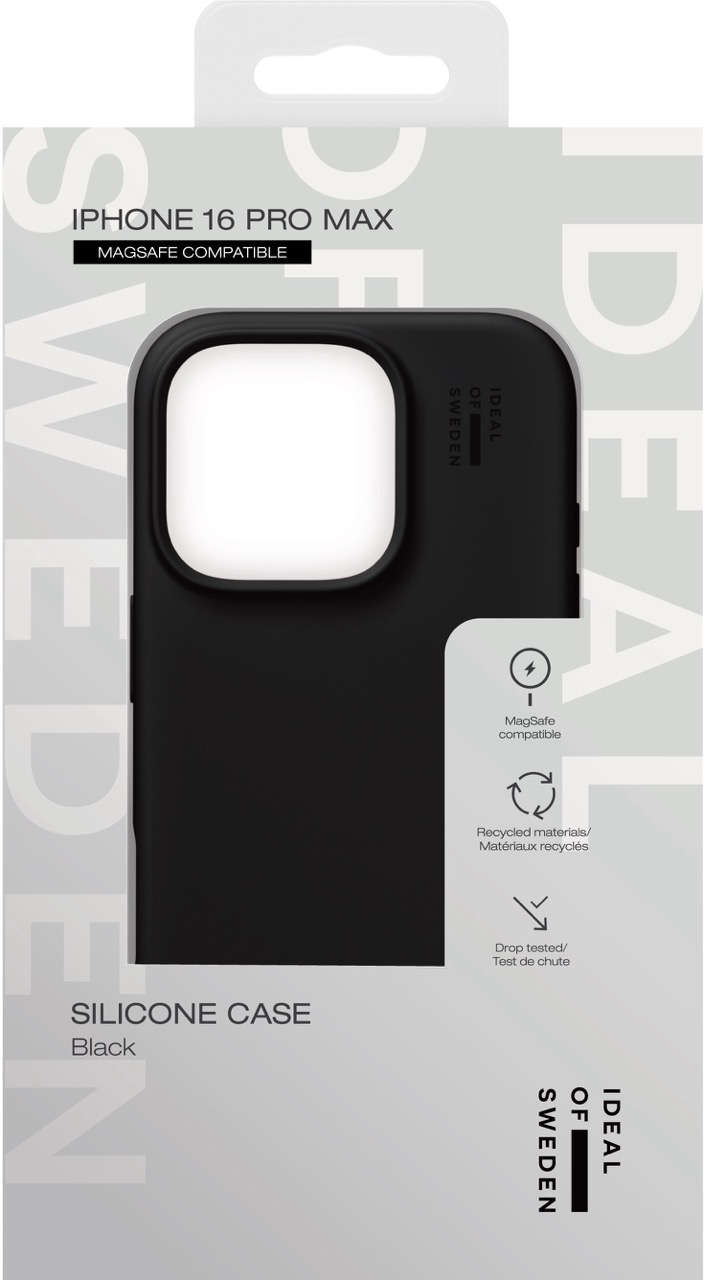 iPhone 16 Pro Max MagSafe Silikon Hülle Case Recycled (IDSICMS-I2467P-01) - Schwarz
