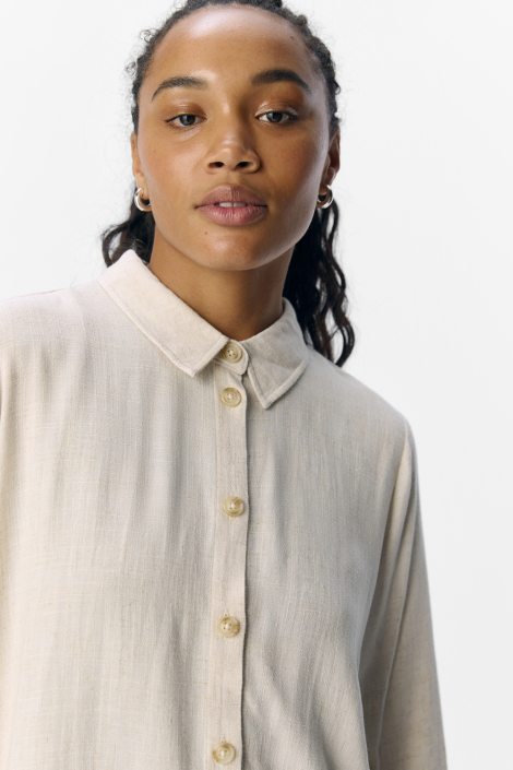Object beige dames blouse