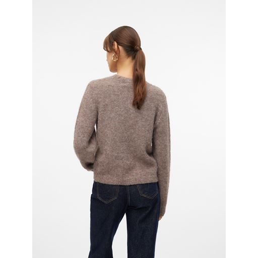 Vero Moda Novah Striktrøje, Brown Lentil, XL