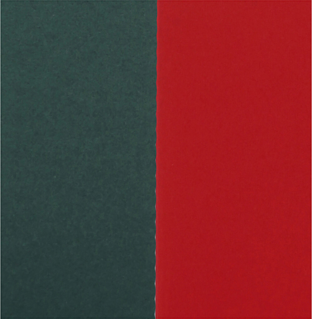 Kort Og Kuverter - 15X15 CM - 16X16 CM - Grøn Rød - 50 Sæt