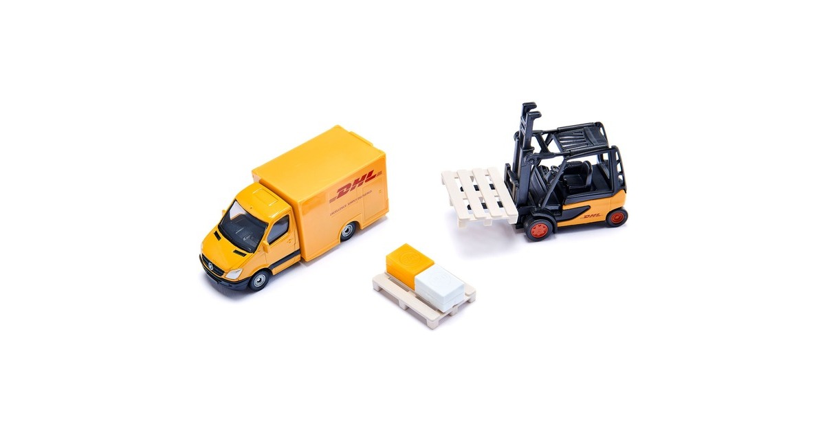 SIKUSuper - DHL Logistiek set Modelvoertuig