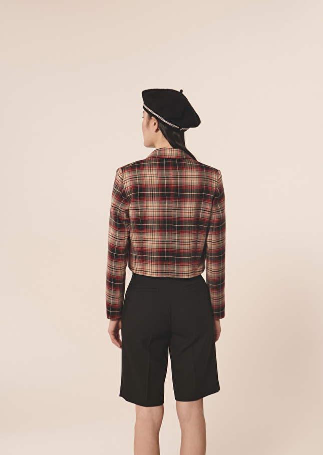 Veste Vivickrouge en tartan
