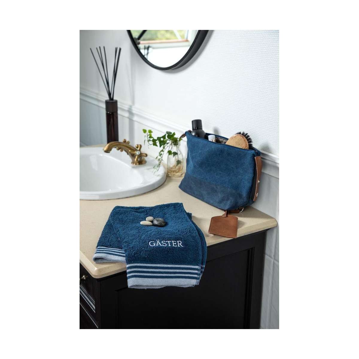 Lord Nelson Victory Handduk Gäster 2-pack, Marin