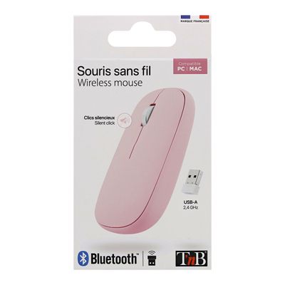 TNB Dual Connect - Souris sans fil - rose