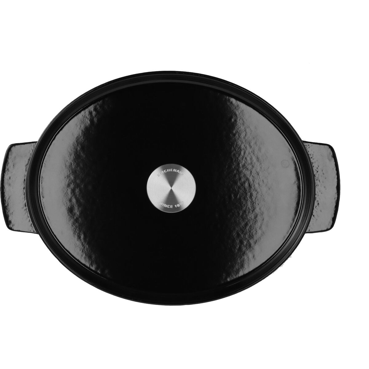 Støpejernsgryte oval 30 cm/5,6 liter, onyx black