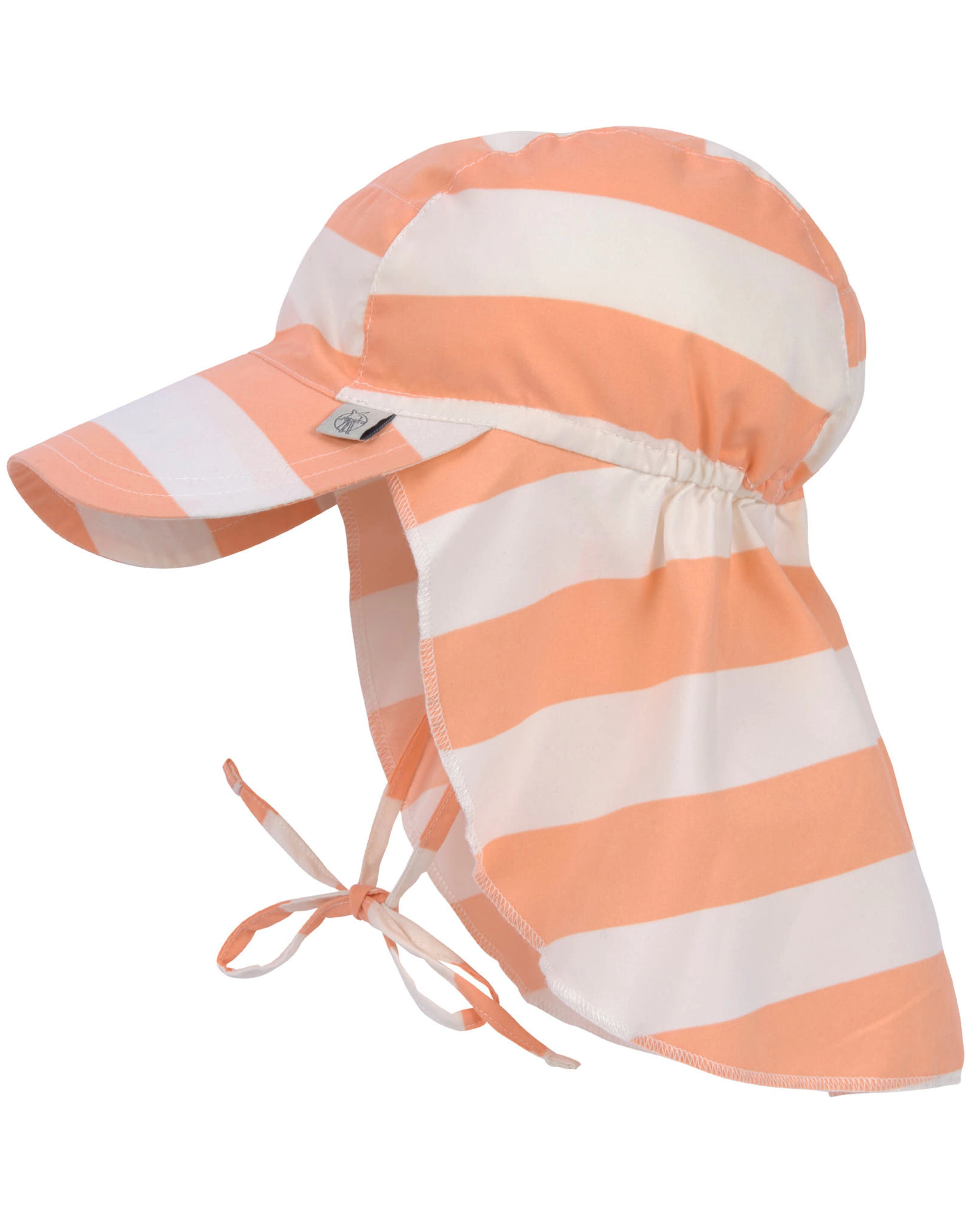 Schirmmütze BLOCKSTRIPES mit Nackenschutz in milky/peach