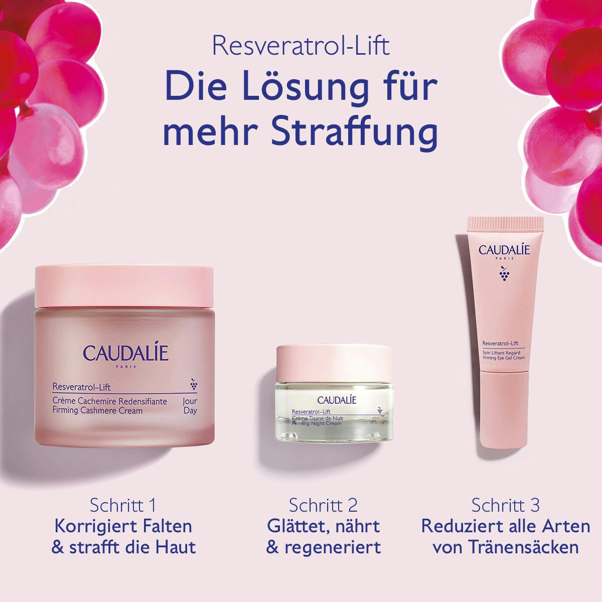 Caudalie - Resveratrol-Lift, Lösung für straffere Haut, SET