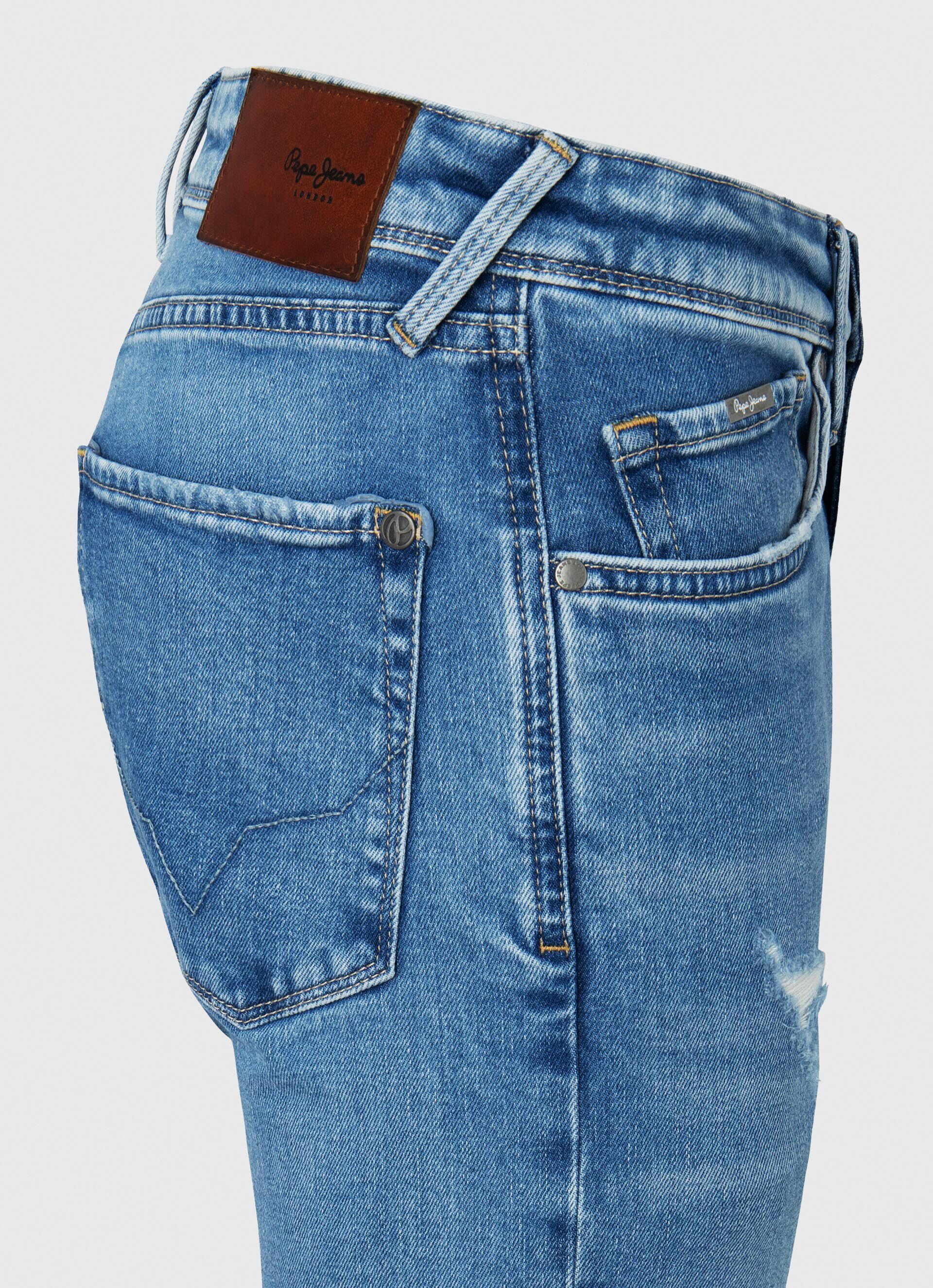 Calça jeans skinny de cintura baixa Jean Finsbury Fit - jeans