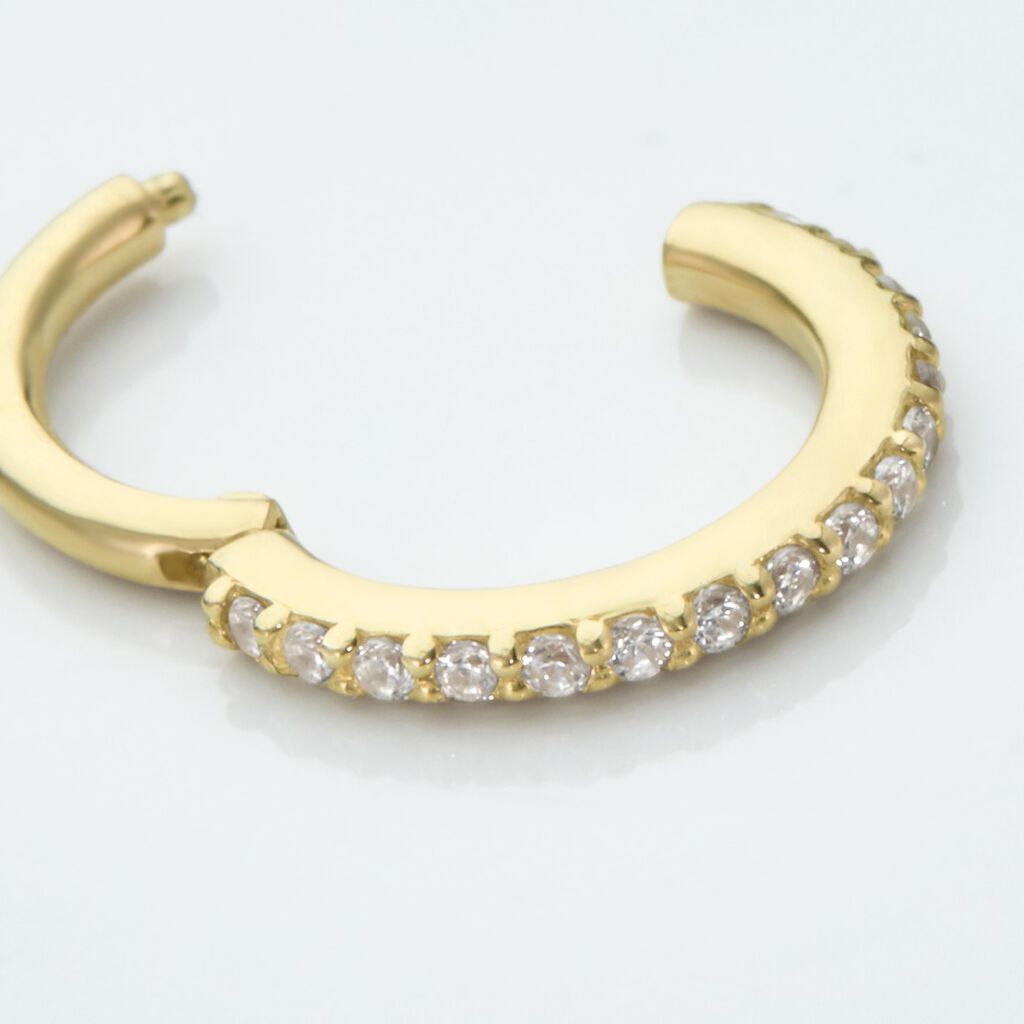 Piercing D'oreille Or Jaune Amaranthe Oxydes De Zirconium