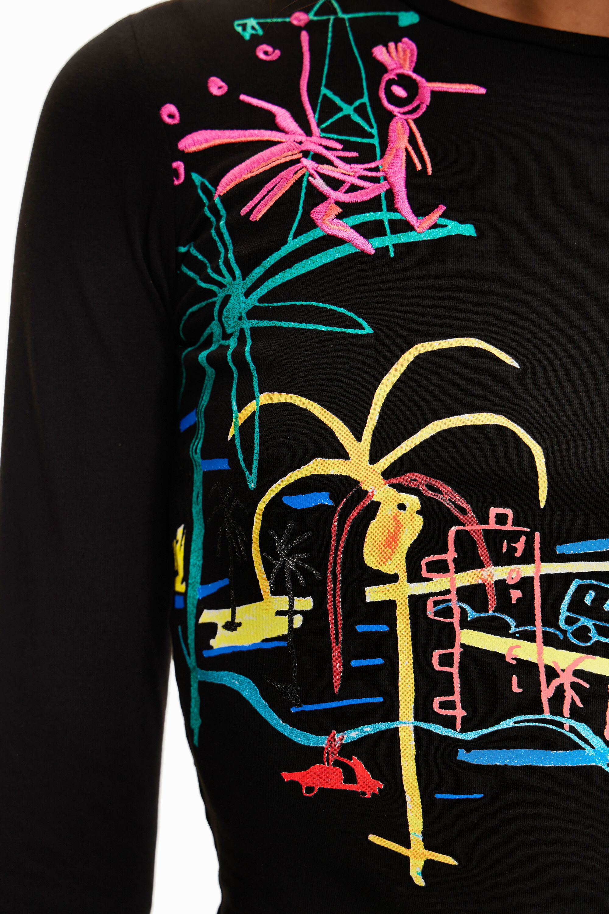 T-shirt court slim arty