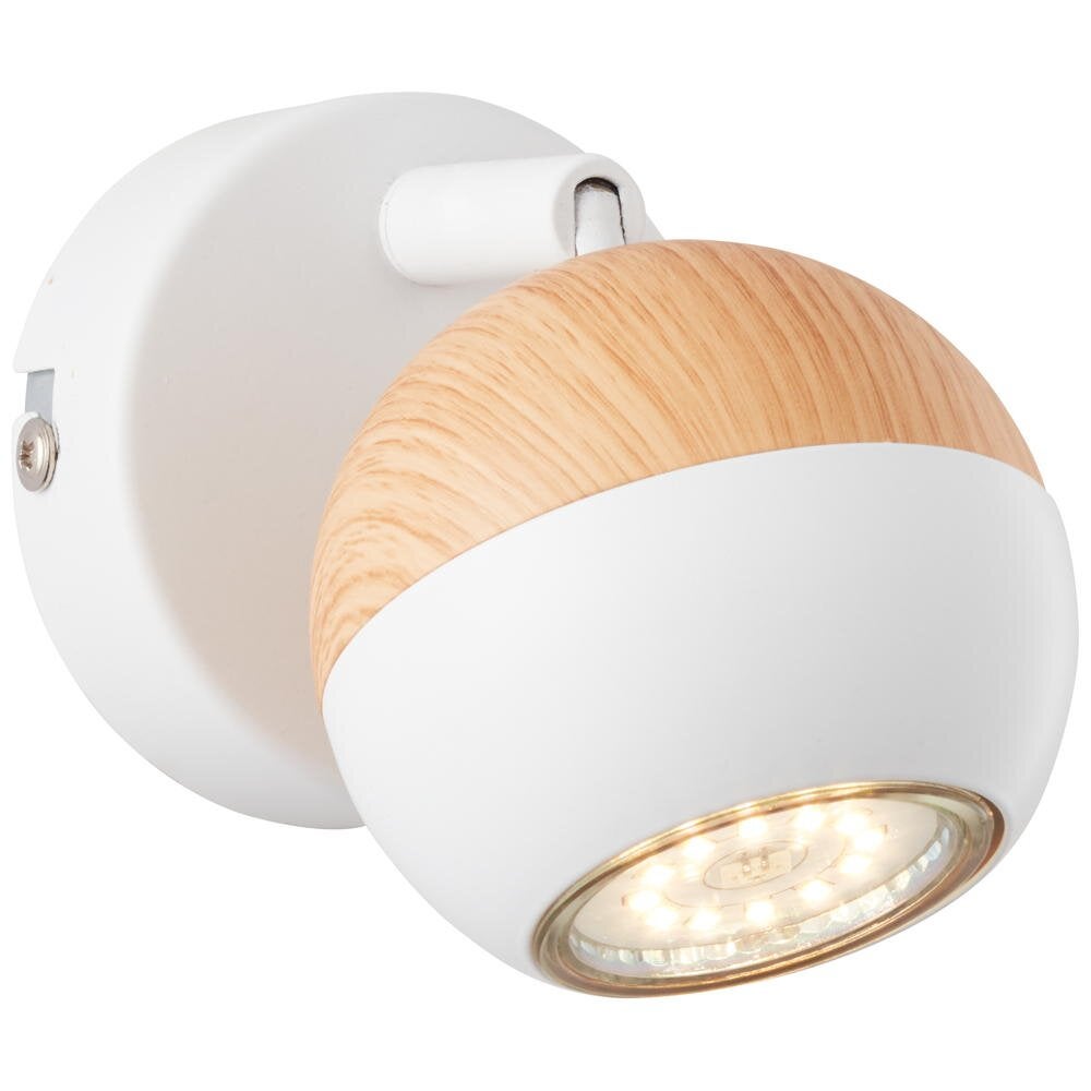 LED wandlamp Scan in wit en natuurlijk licht, 3W, 300lm, GU10