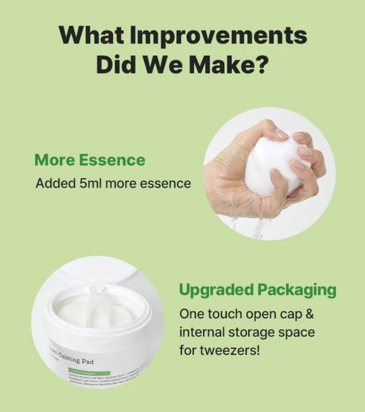 COSRX - Tônico facial calmante verde em formato pads