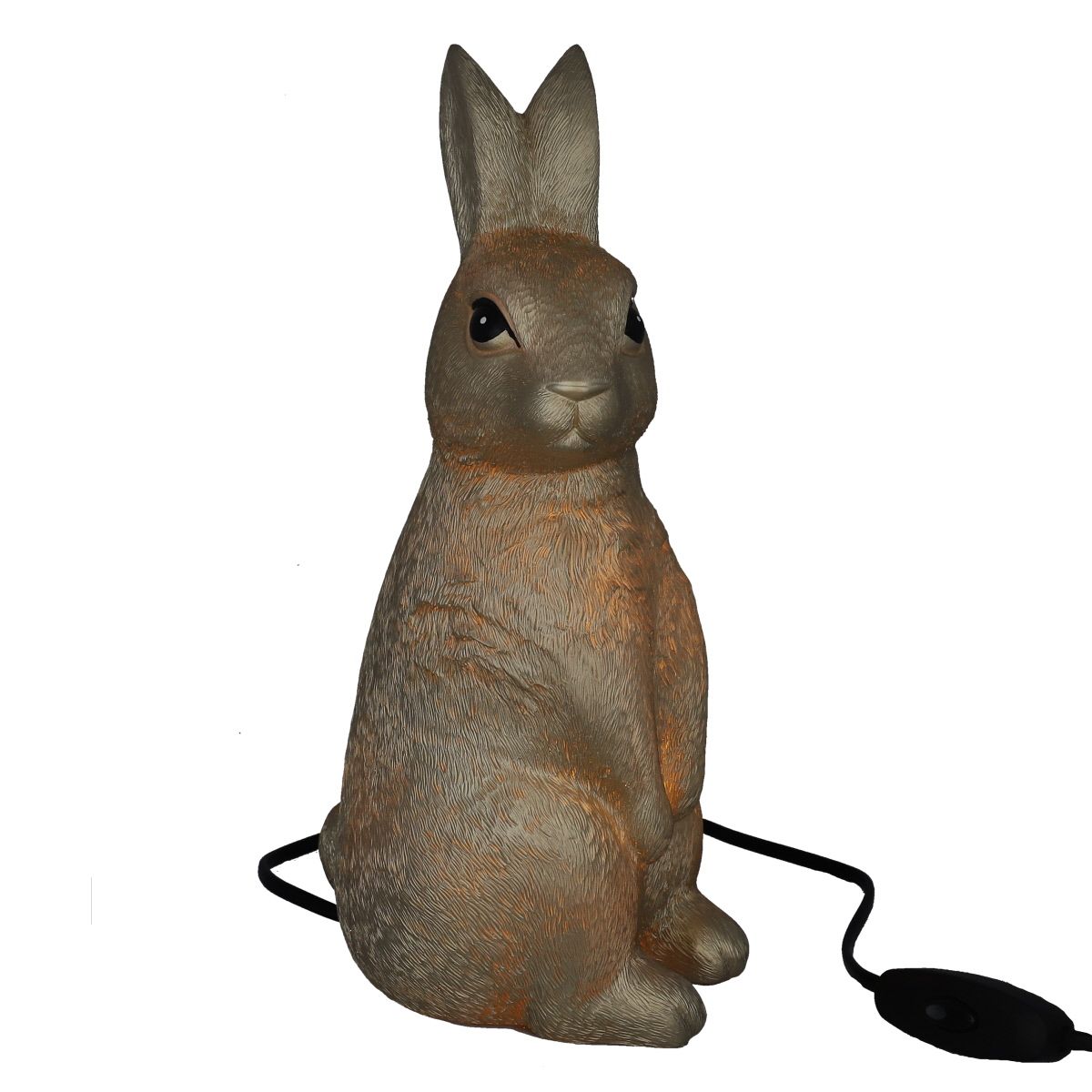Lampe lapin dorée Petit toi