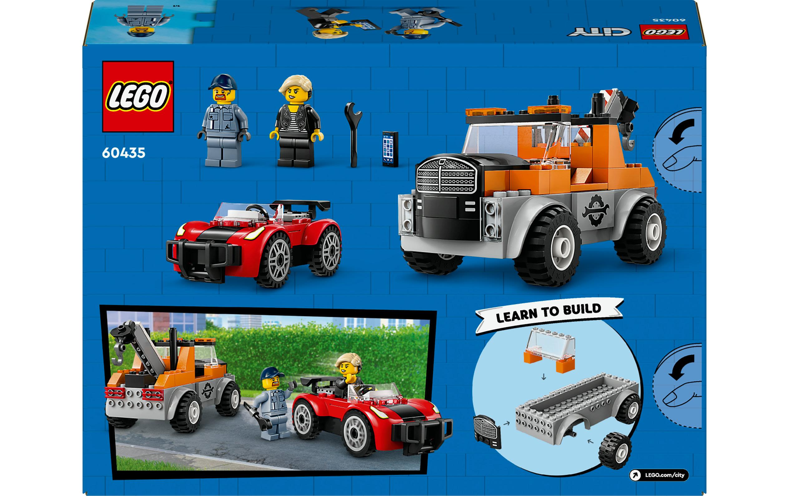 City Abschleppwagen mit Sportauto 60435Pannenhilfe-Spielset