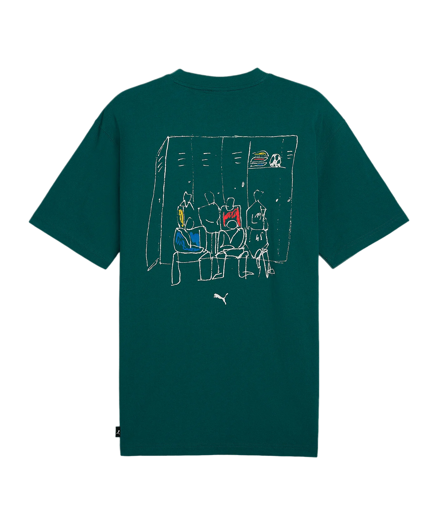 PUMA Graphics Back Up Team T-Shirt Grün F43