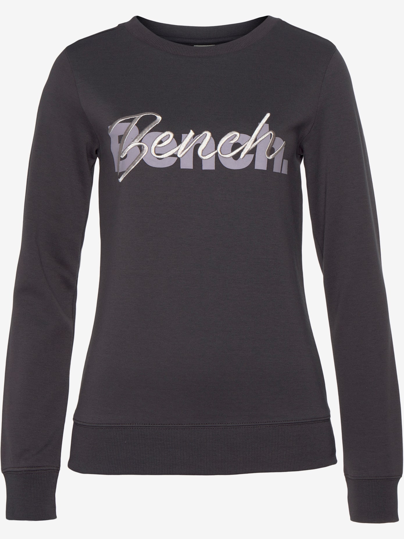 Sweatshirt basique avec logo imprimé et broderie