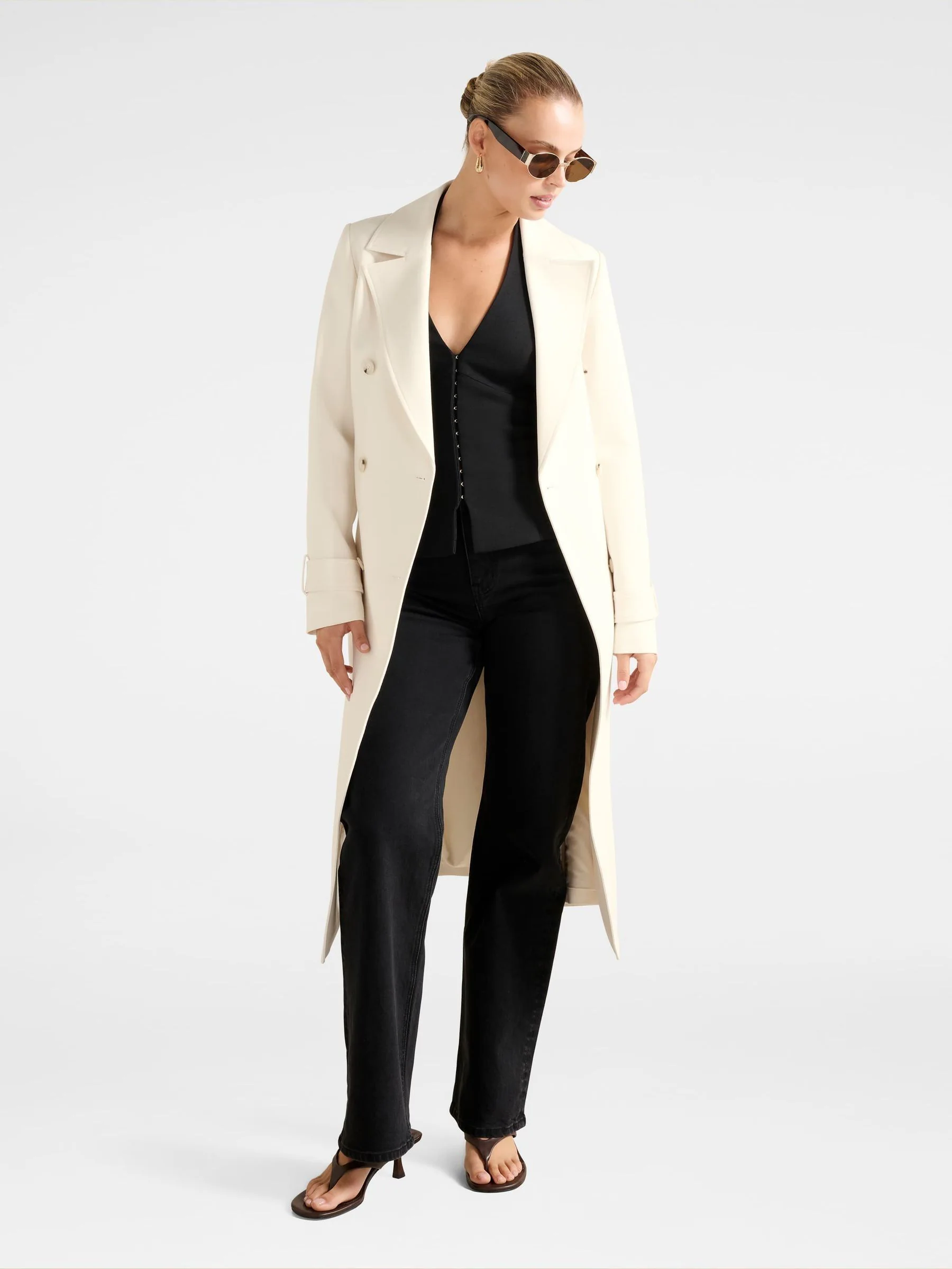Forever New Lydia Crepe Trench Coat