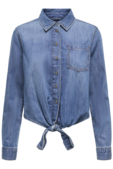 Only blauwe dames blouse