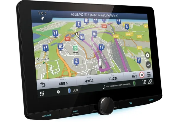 Kenwood DNR992RVS - Navigationssystem - display - 10.1