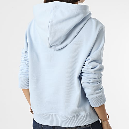 Sweat Capuche Femme Regular Metallic 4636 Bleu Clair