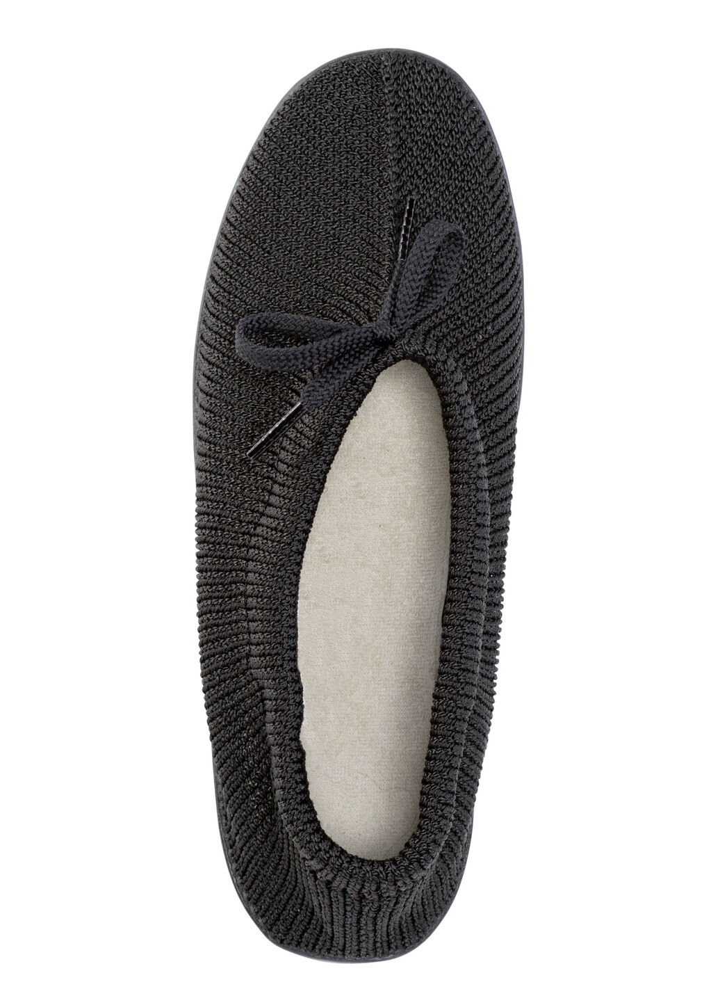 Slipper aus elastischem Strickmaterial mit Schnürung