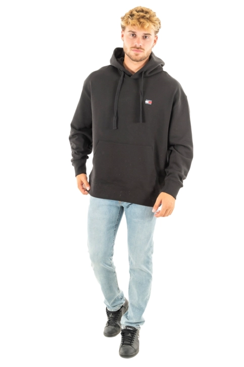 sweat tommy jeans dm0dm16369 bds black
