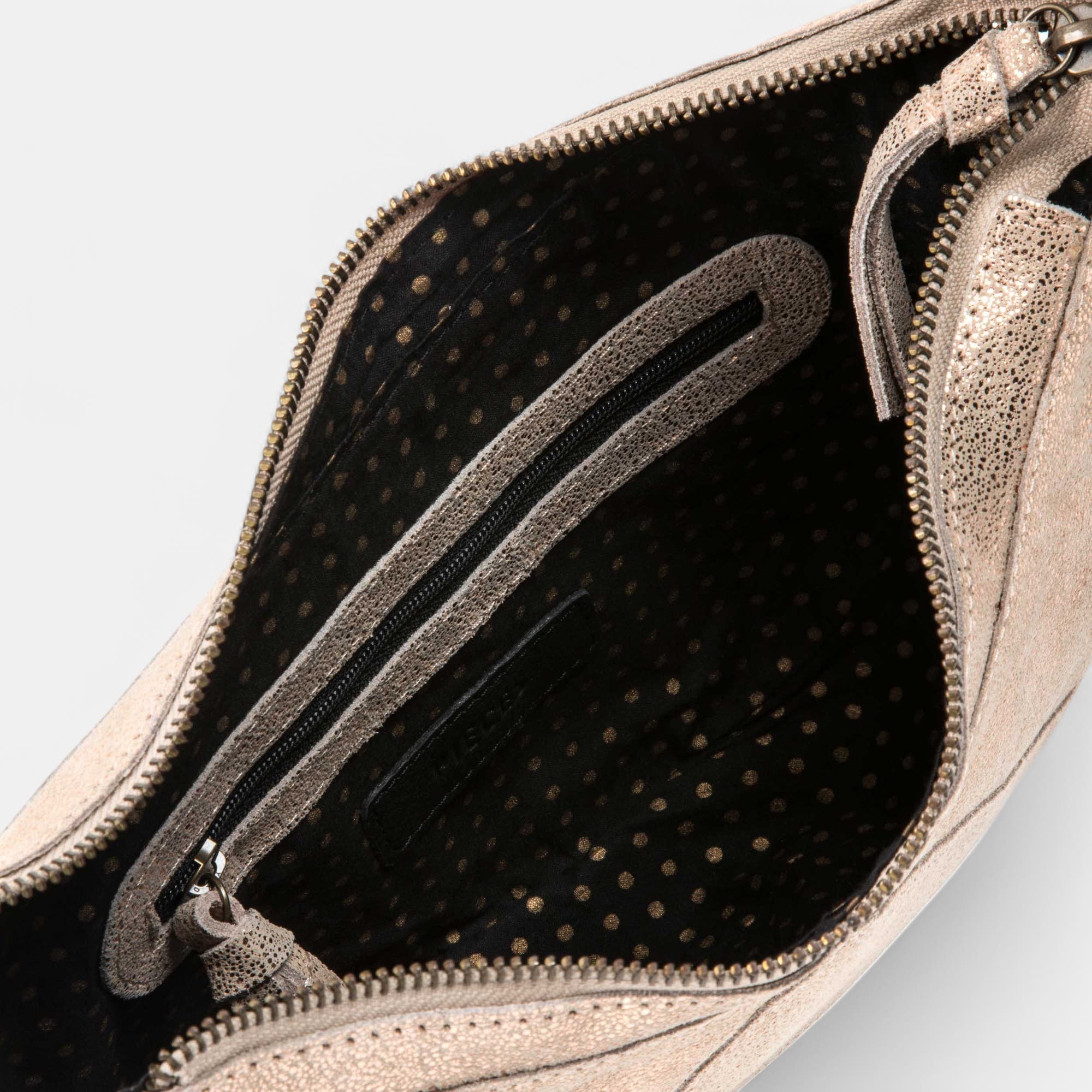 Sac bandoulière en cuir neutre