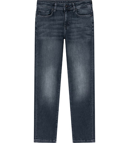 Indisch Blue Jeans Jeans - Weit Straight Fit - Dark Grey Denim