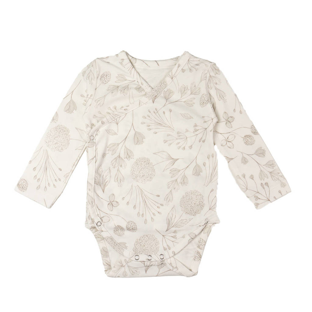 Yumi Baby newborn overslag romper Fairytale off white/beige
