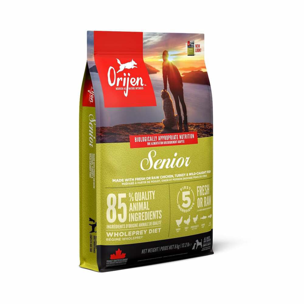 Orijen Senior Dog Whole Prey - Hondenvoer - 6 Kilogram - kip