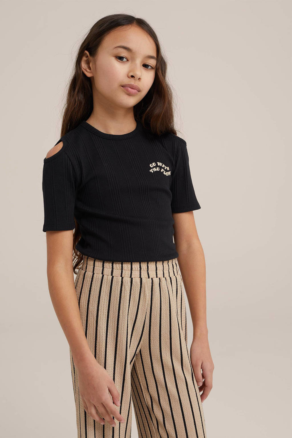 WE Fashion T-shirt zwart