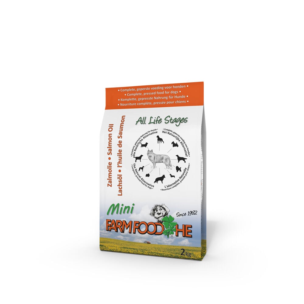 Farm Food HE Zalmolie Mini - Hondenvoer - 2 Kilogram - Zalm