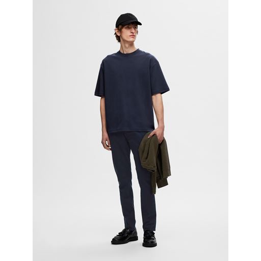 Selected Homme Oscar Loose T-shirt, Sky Captain, XL