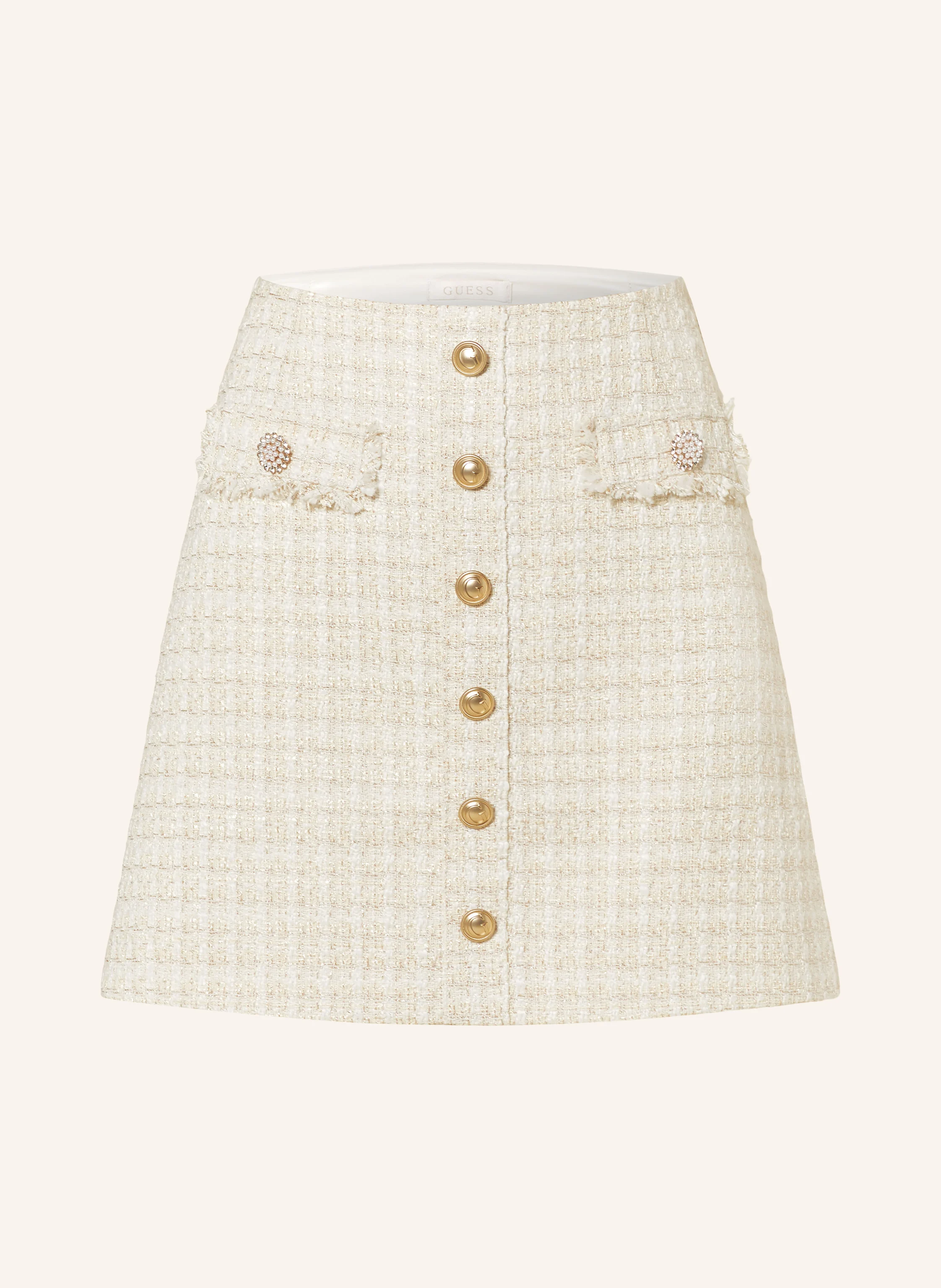 GUESS Tweed-Rock DAPHNEE mit Glitzergarn