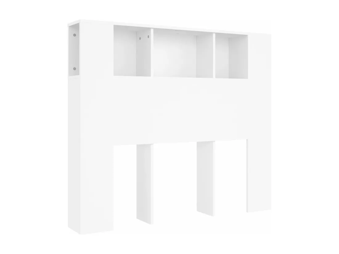 Armoire de tête de lit Blanc 120x18,5x104,5 cm