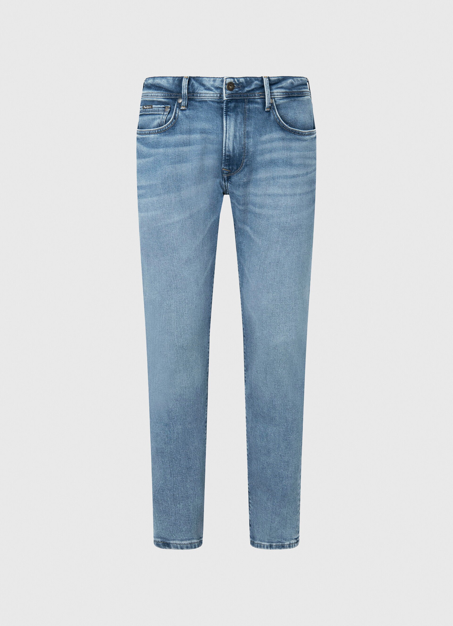 Calça jeans Stanley, corte e cintura regulares - jeans