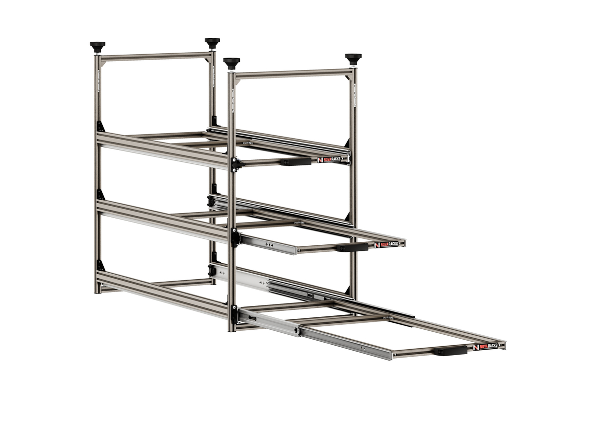 Nova Racks Serie M 3 Levels schuifopbergsysteem - 40x90x132 cm
