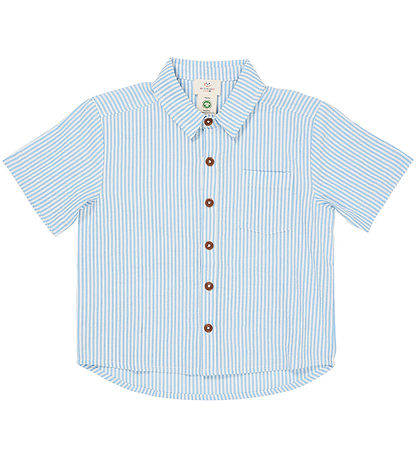 Copenhagen Colors Hemd - Sky Blue W. Cream Stripe