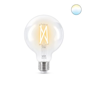 WiZ Connected LED globe E27 60W filament helder koel tot warmwit licht dimbaar