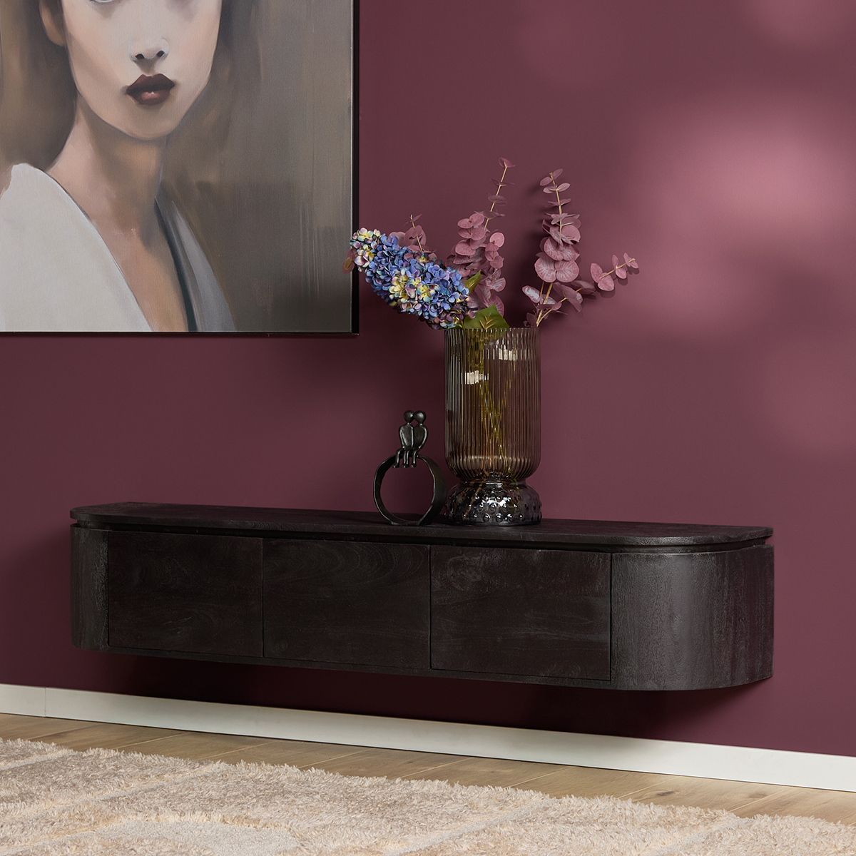 Tv meubel Houdini Zwart 160 cm