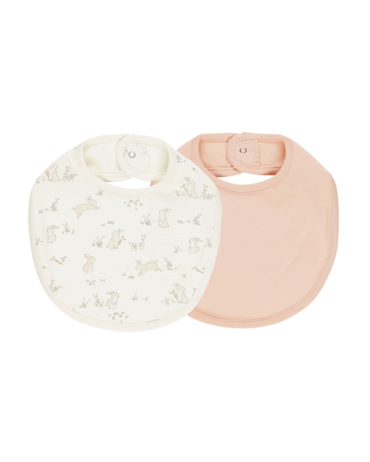 Siklesmekke 2pk – 100% Øk. Bomull | Jersey Snap Bib