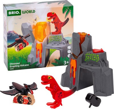 BRIO World 36092 Vulkanutbrudd med Dinosaur
