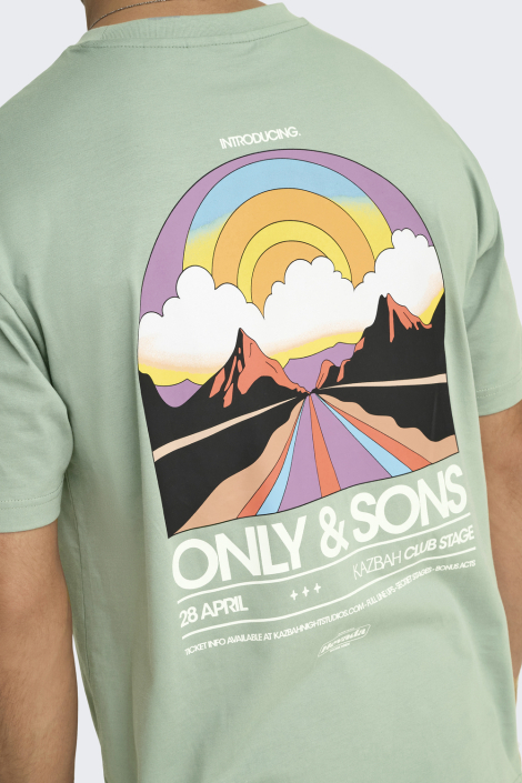 Only & Sons groene heren t-shirt