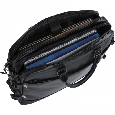 Oberthur - Sacoche pour ordinateur 15.6 - noir vert Halifax
